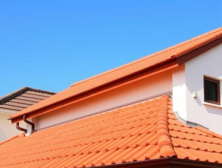Re-coated terrace house roof tiles in Kuala Lumpur